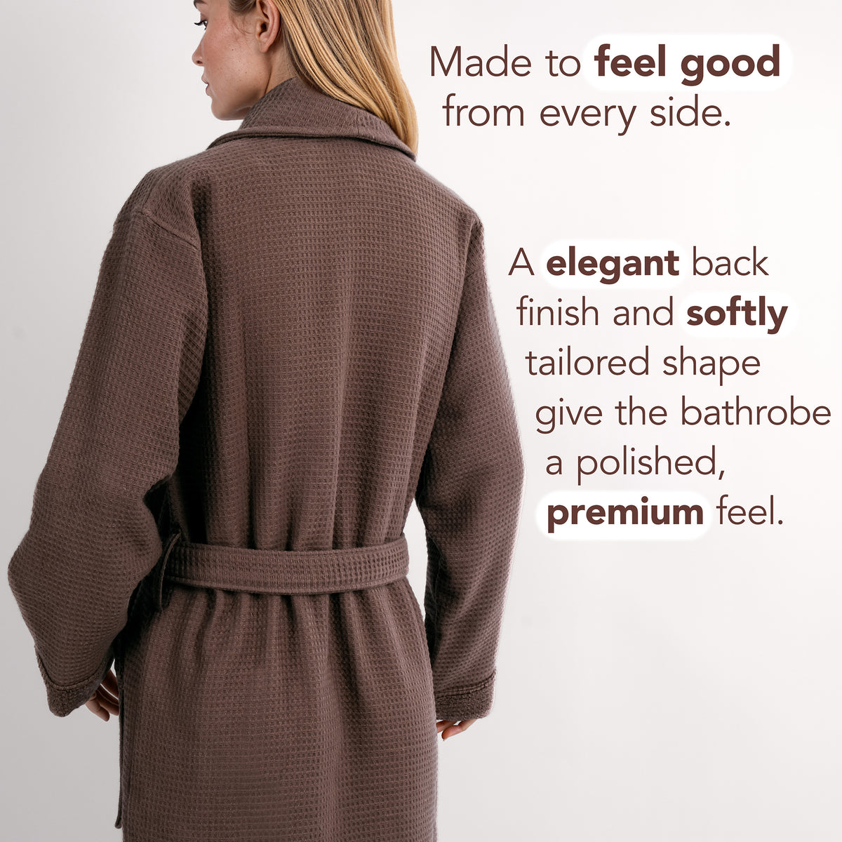American Soft Linen Women's 100% Turkish Cotton Bathrobe | Micro Cotton Shawl Collar
