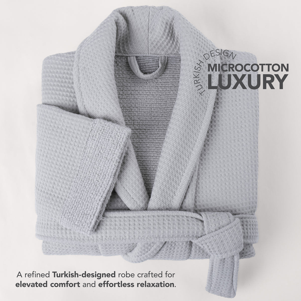 American Soft Linen Women's 100% Turkish Cotton Bathrobe | Micro Cotton Shawl Collar