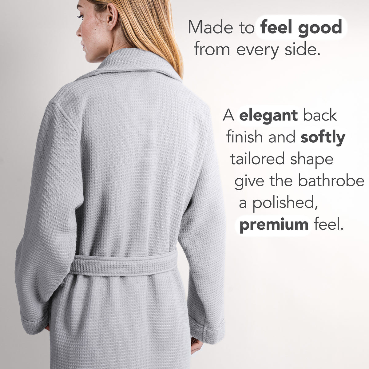 American Soft Linen Women's 100% Turkish Cotton Bathrobe | Micro Cotton Shawl Collar