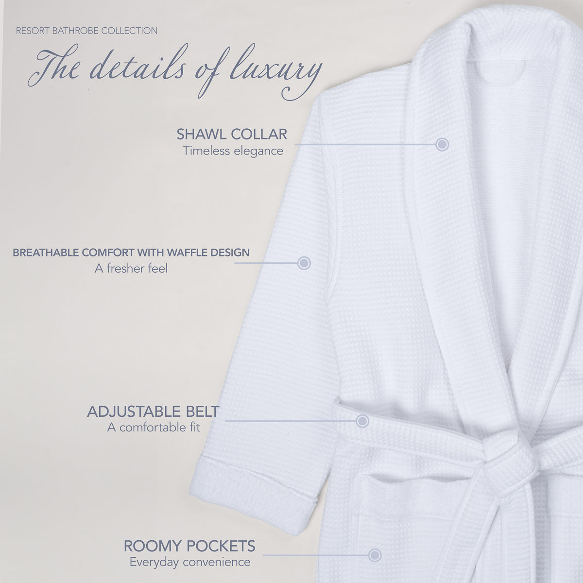 American Soft Linen Women's 100% Turkish Cotton Bathrobe | Micro Cotton Shawl Collar