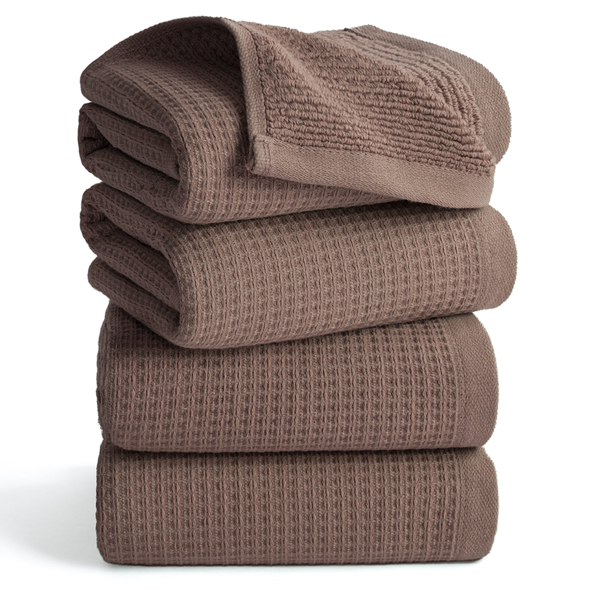 NOLA 4-Pack Turkish Cotton Hand Towels – 600 GSM Luxury Waffle Towels