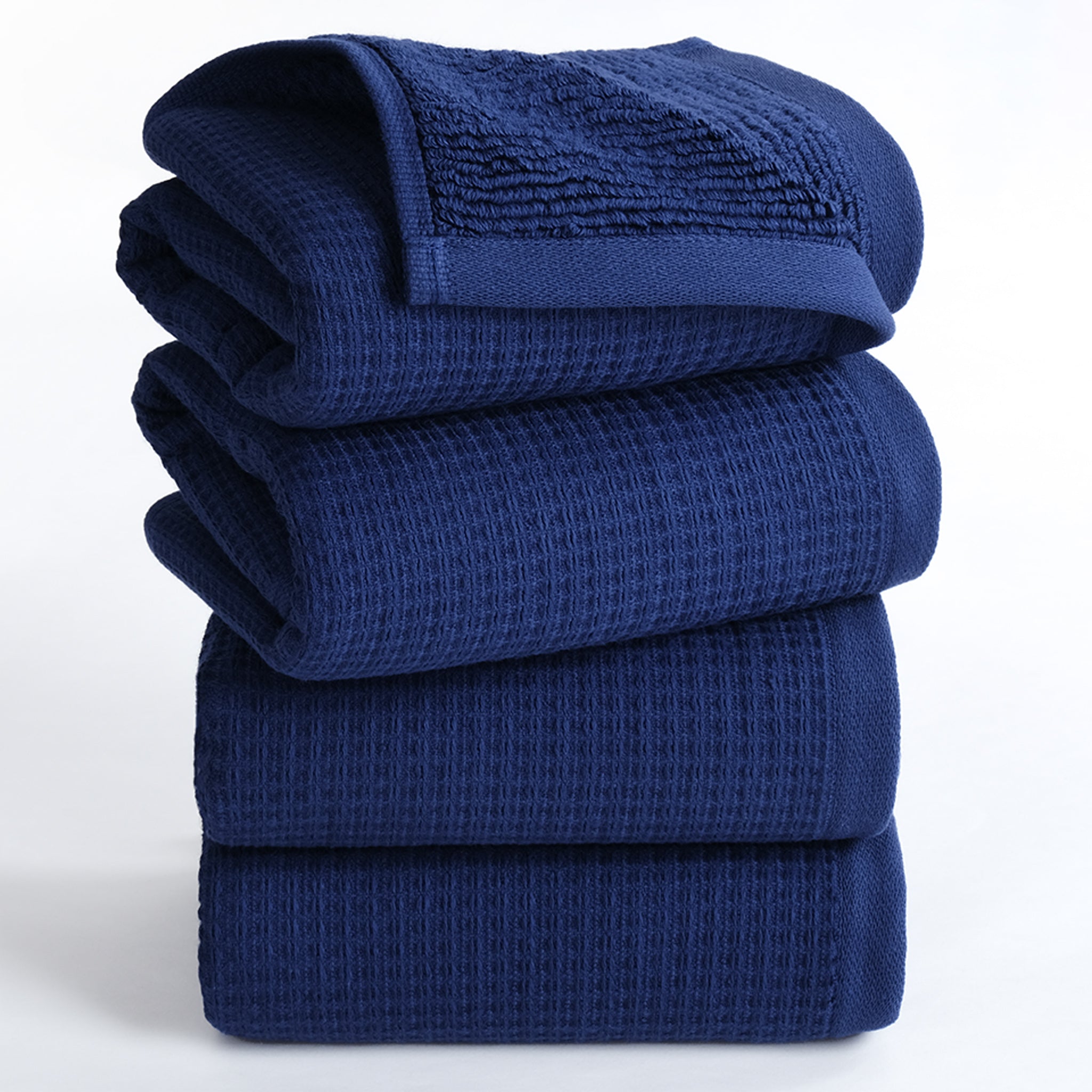 NOLA 4-Pack Turkish Cotton Hand Towels – 600 GSM Luxury Waffle Towels