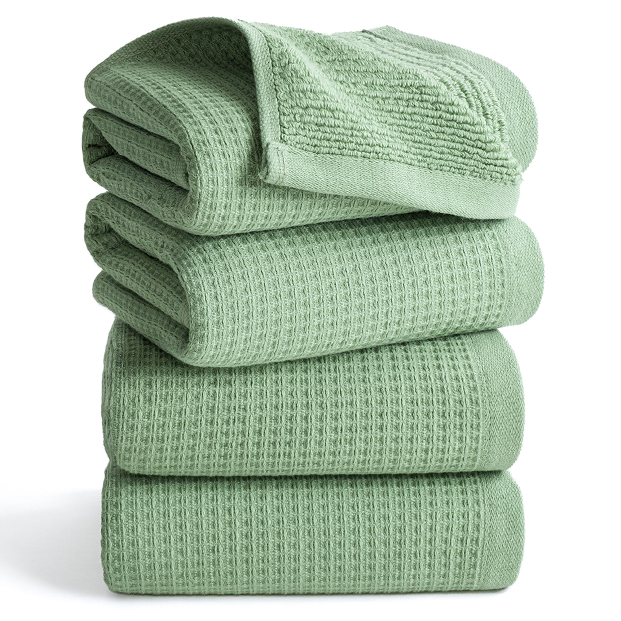 NOLA 4-Pack Turkish Cotton Hand Towels – 600 GSM Luxury Waffle Towels