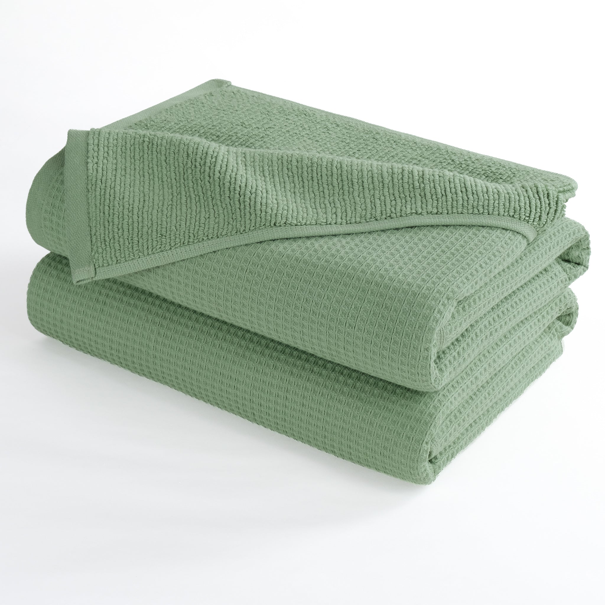 NOLA 2-Pack Turkish Cotton Bath Towels – 600 GSM Luxury Waffle Towels