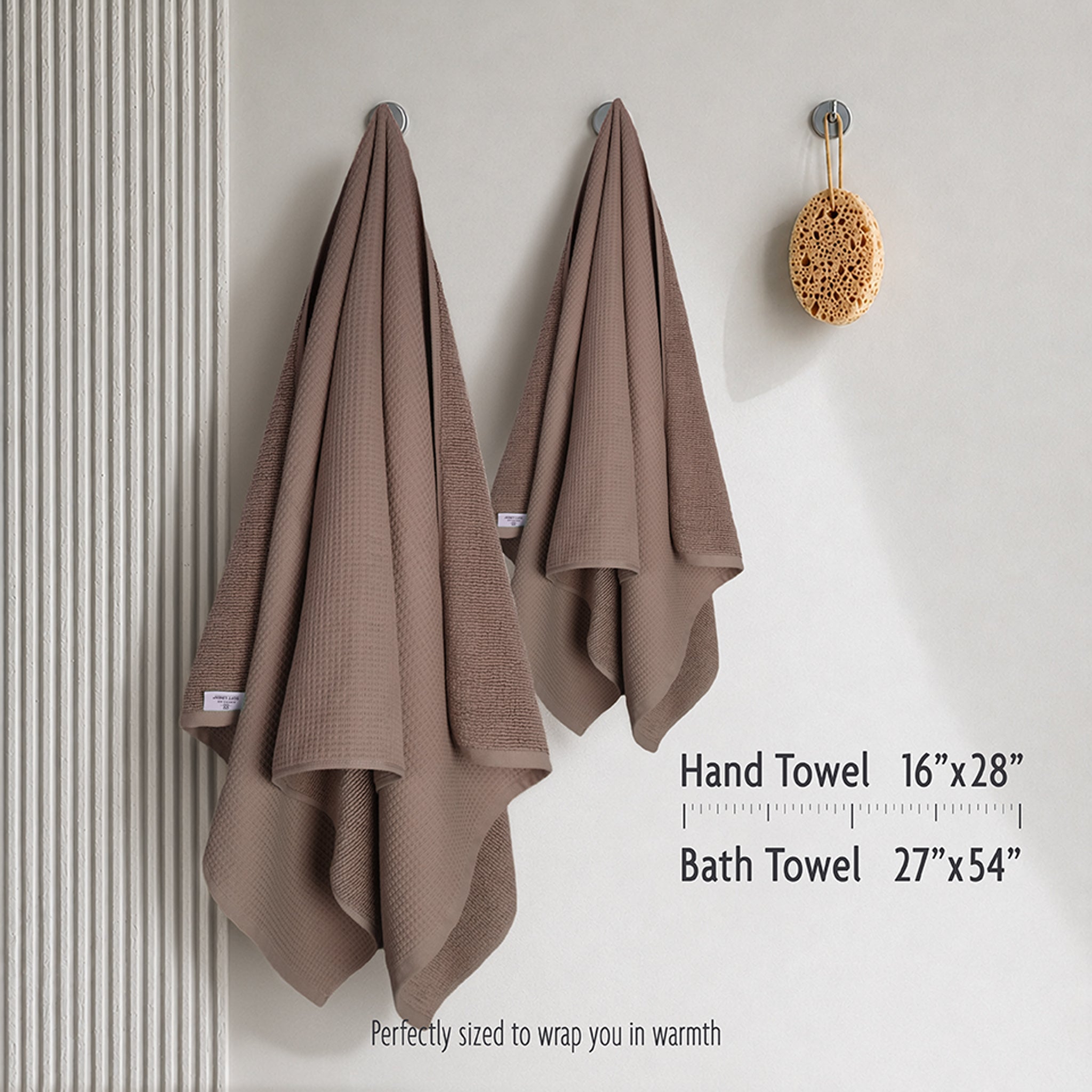 NOLA 6-Piece Turkish Towel Set – 600 GSM Turkish Cotton Waffle Towels