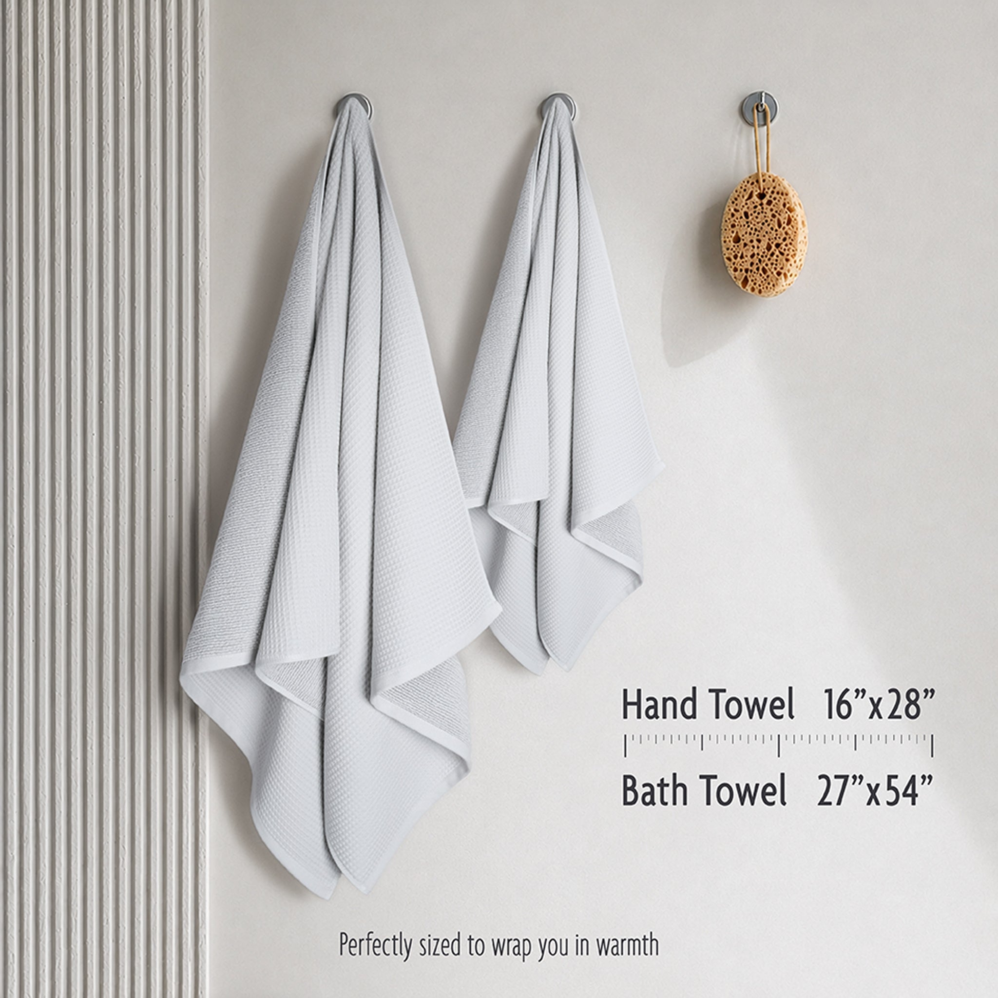 NOLA 6-Piece Turkish Towel Set – 600 GSM Turkish Cotton Waffle Towels
