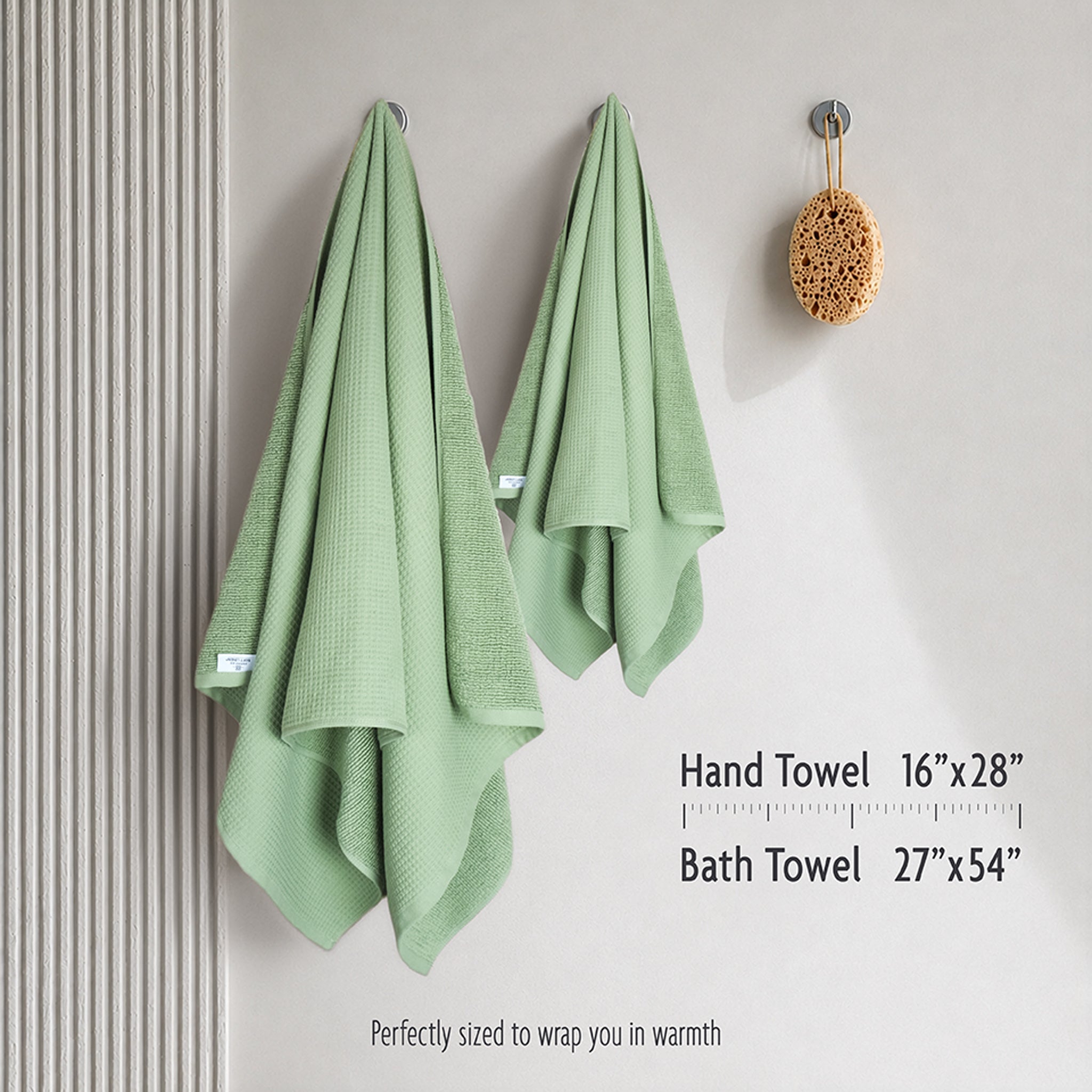 NOLA 6-Piece Turkish Towel Set – 600 GSM Turkish Cotton Waffle Towels