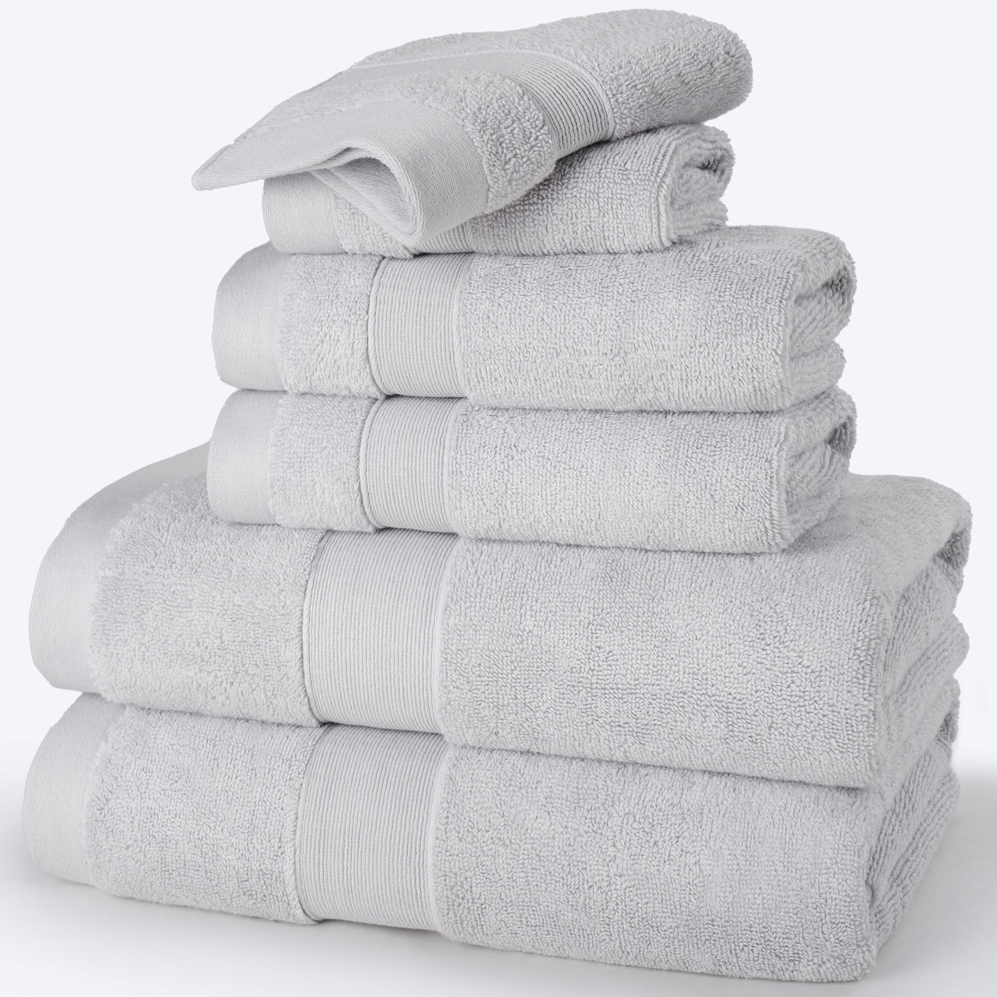 SIENA 6-Piece Turkish Towel Set – 700 GSM Turkish Cotton Luxury Hotel Bath Towels