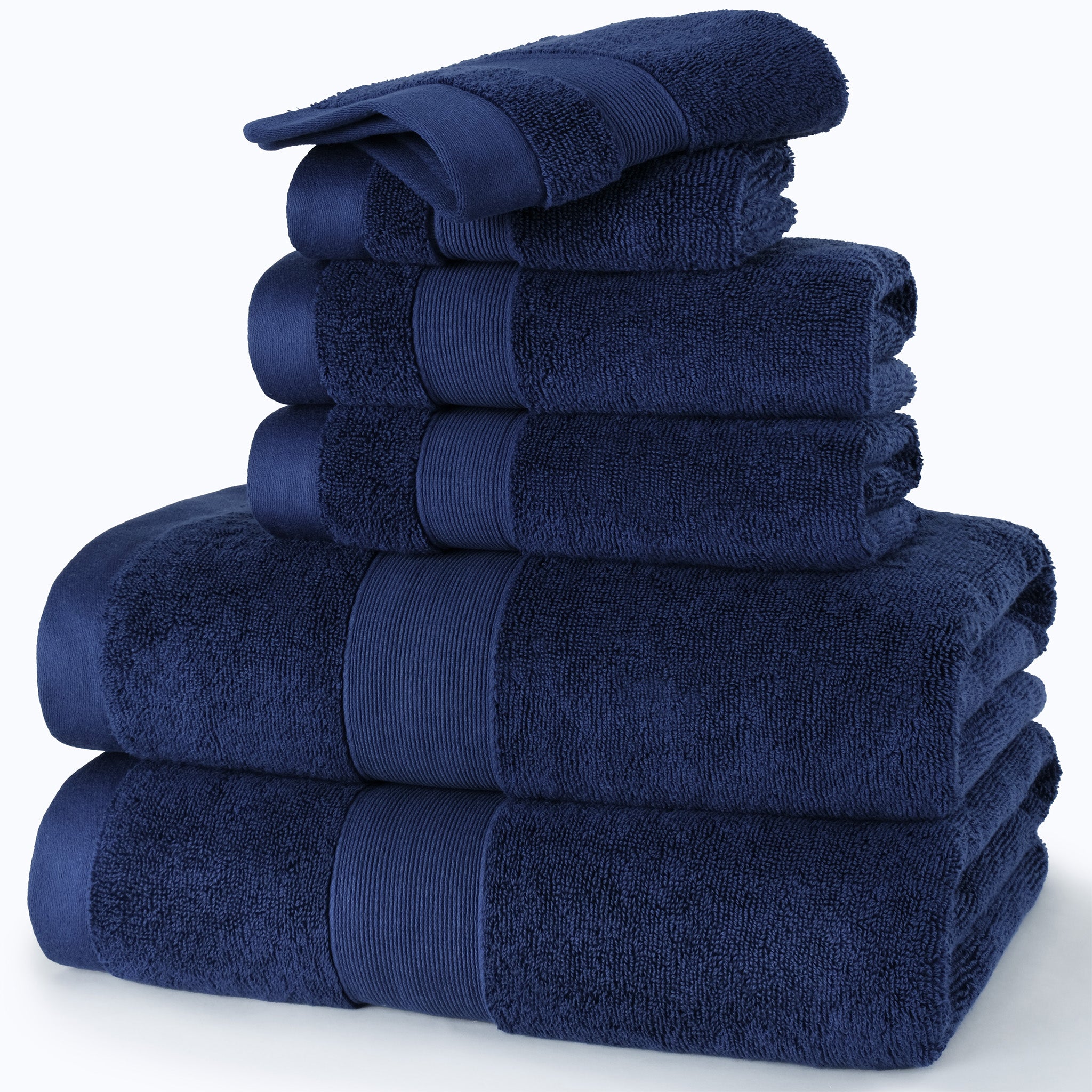 SIENA 6-Piece Turkish Towel Set – 700 GSM Turkish Cotton Luxury Hotel Bath Towels