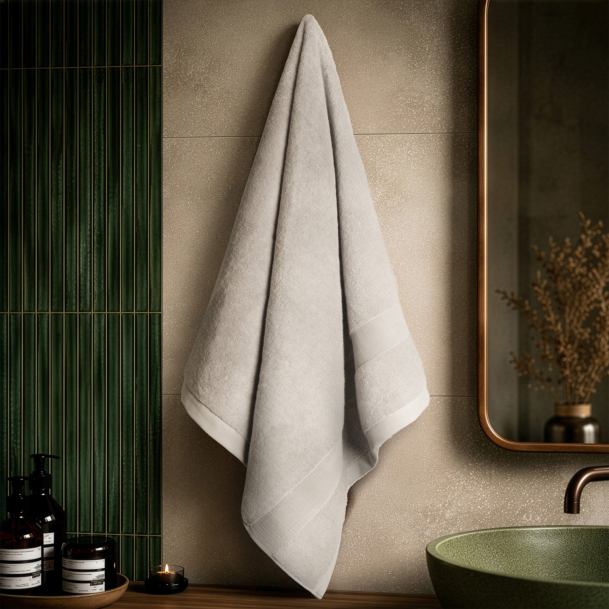 SIENA Turkish Cotton Jumbo Bath Towel – 700 GSM Luxury 30 x 56"
