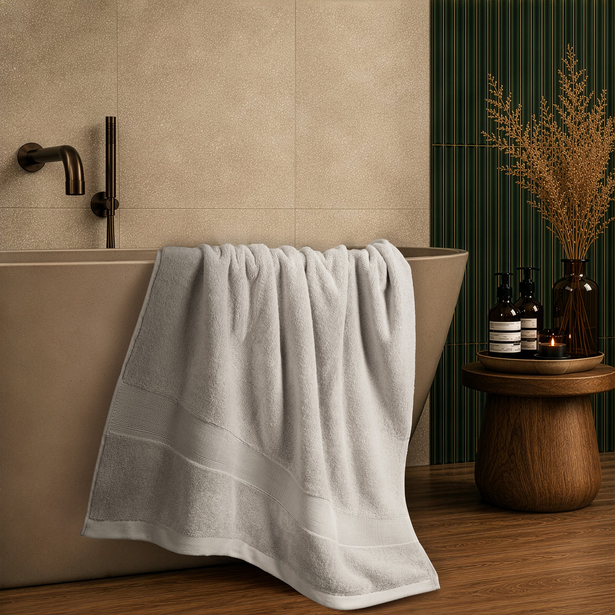 SIENA Turkish Cotton Jumbo Bath Towel – 700 GSM Luxury 30 x 56"