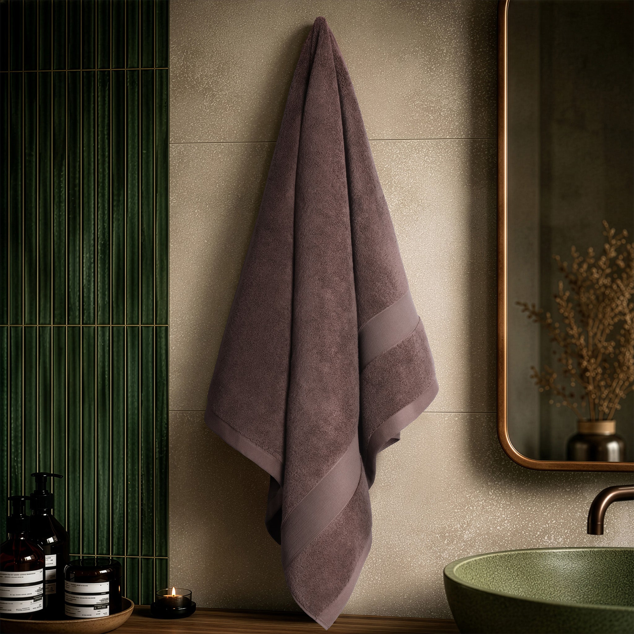 SIENA Turkish Cotton Jumbo Bath Towel – 700 GSM Luxury 30 x 56"