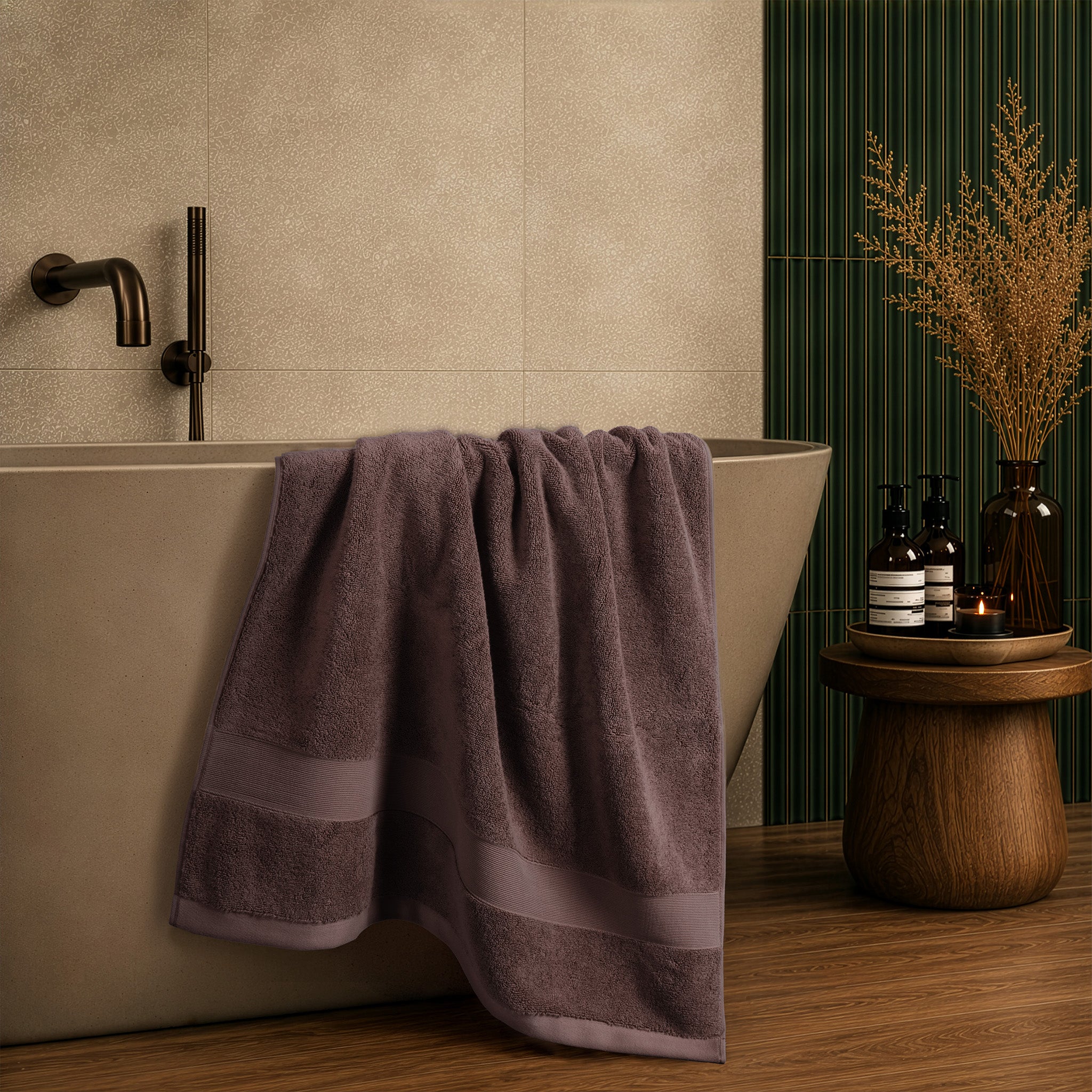 SIENA Turkish Cotton Jumbo Bath Towel – 700 GSM Luxury 30 x 56"