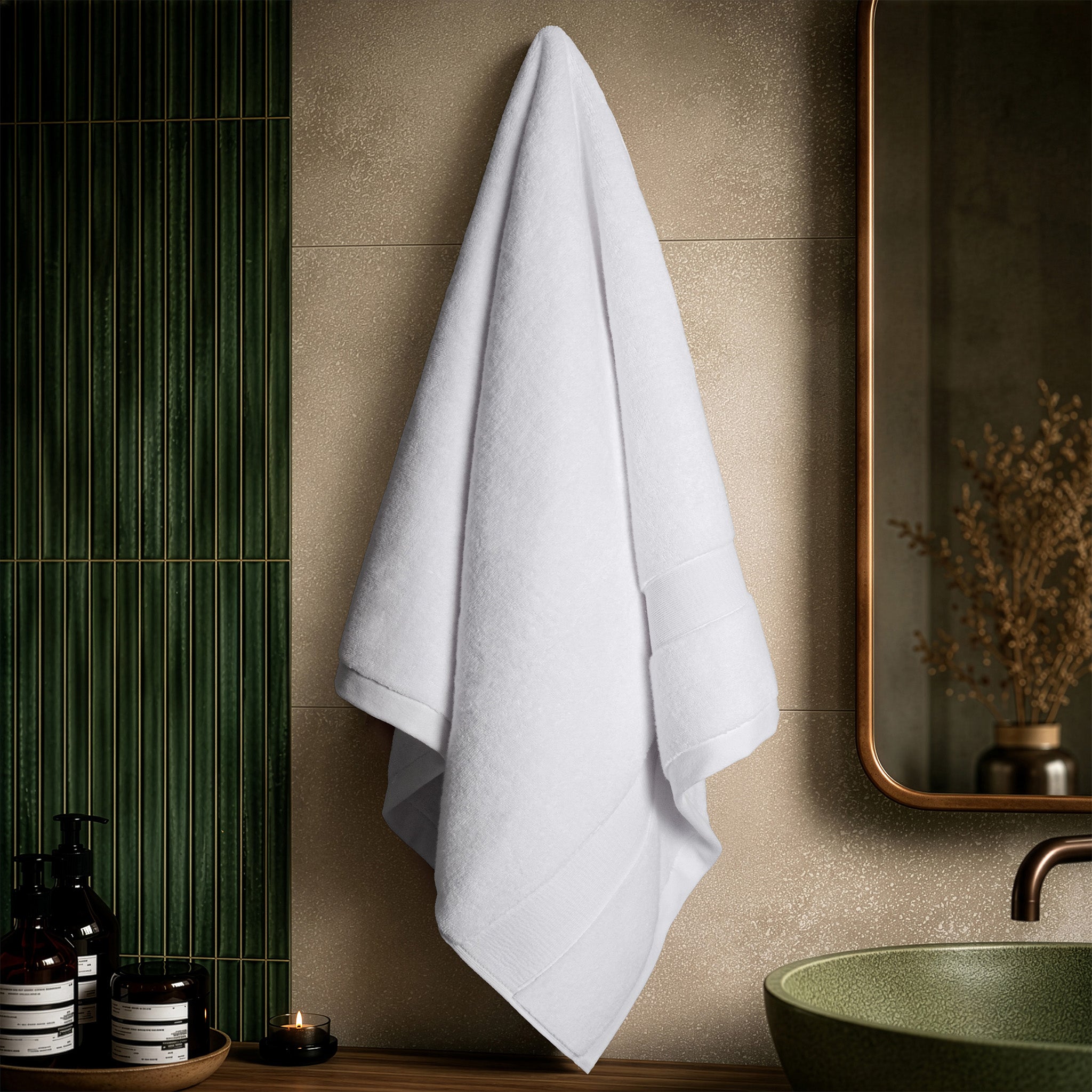 SIENA Turkish Cotton Jumbo Bath Towel – 700 GSM Luxury 30 x 56"