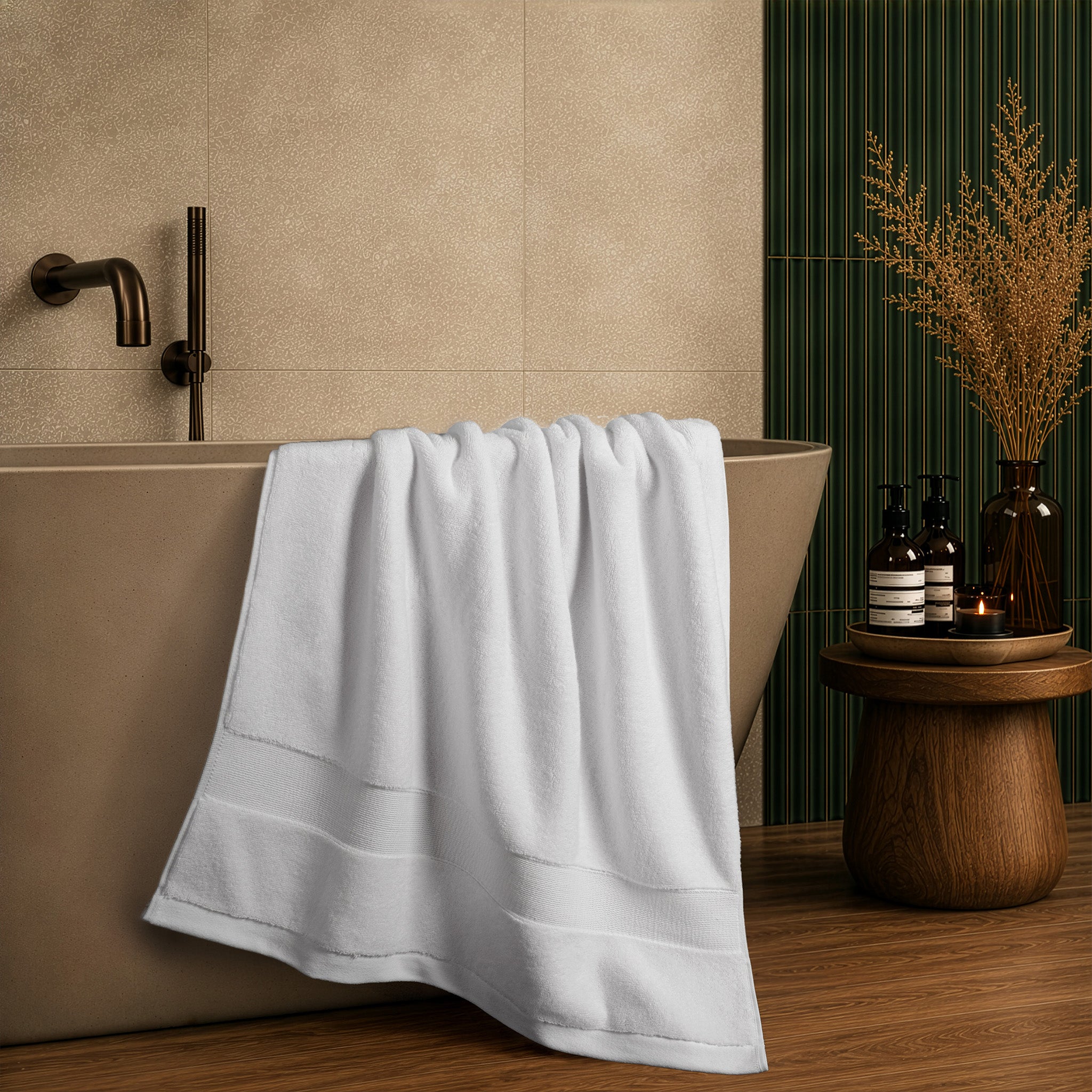 SIENA Turkish Cotton Jumbo Bath Towel – 700 GSM Luxury 30 x 56"