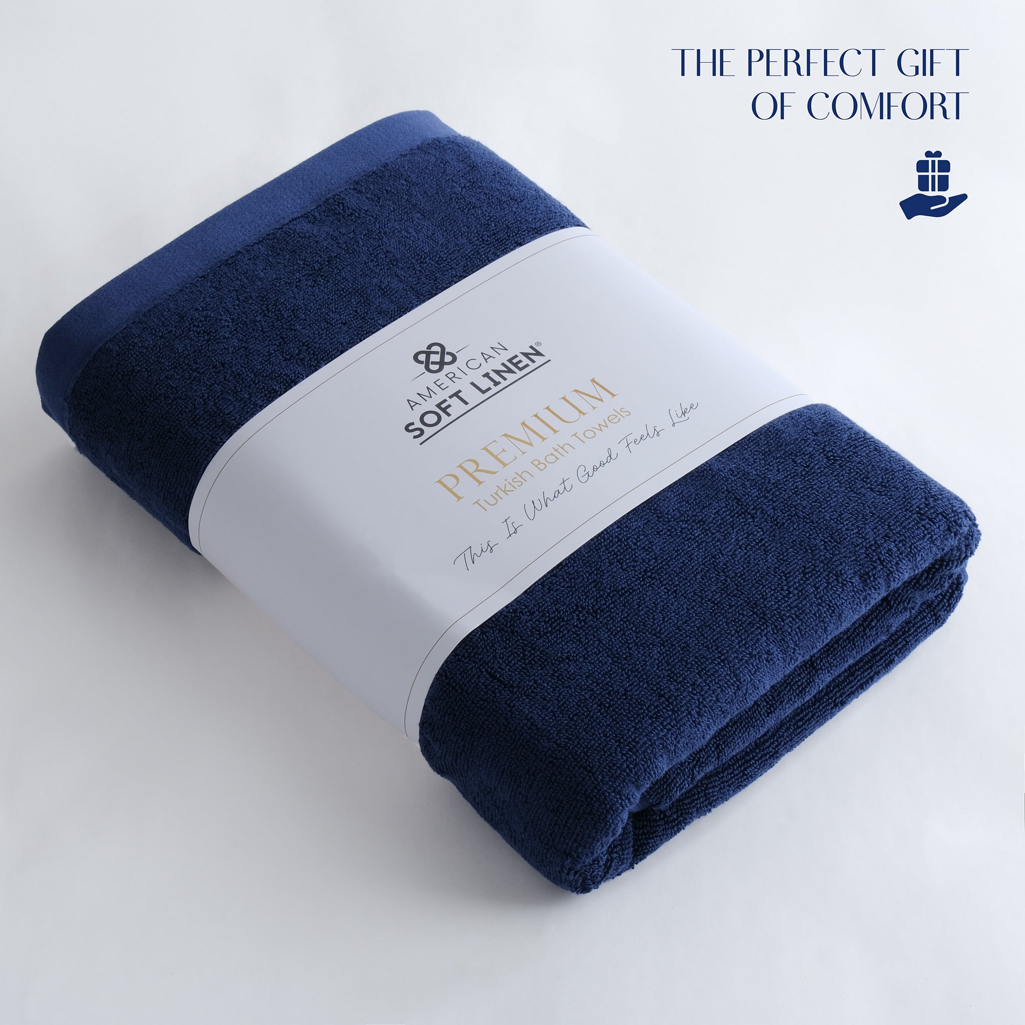 SIENA Turkish Cotton Jumbo Bath Towel Set – 700 GSM, 30 x 56", 2-Piece