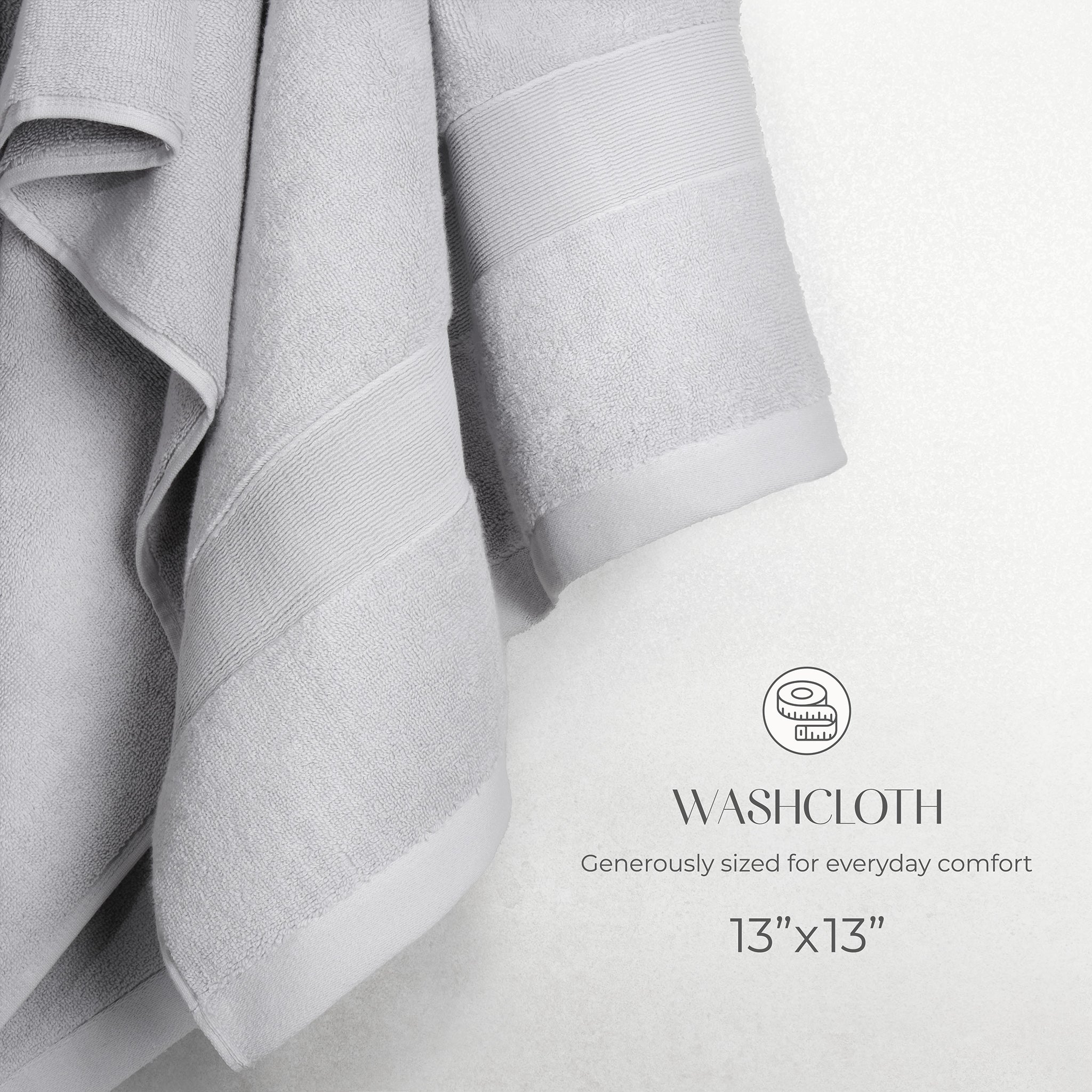 SIENA Wholesale Luxury Turkish Cotton Washcloths – 700 GSM, Case Pack of 120