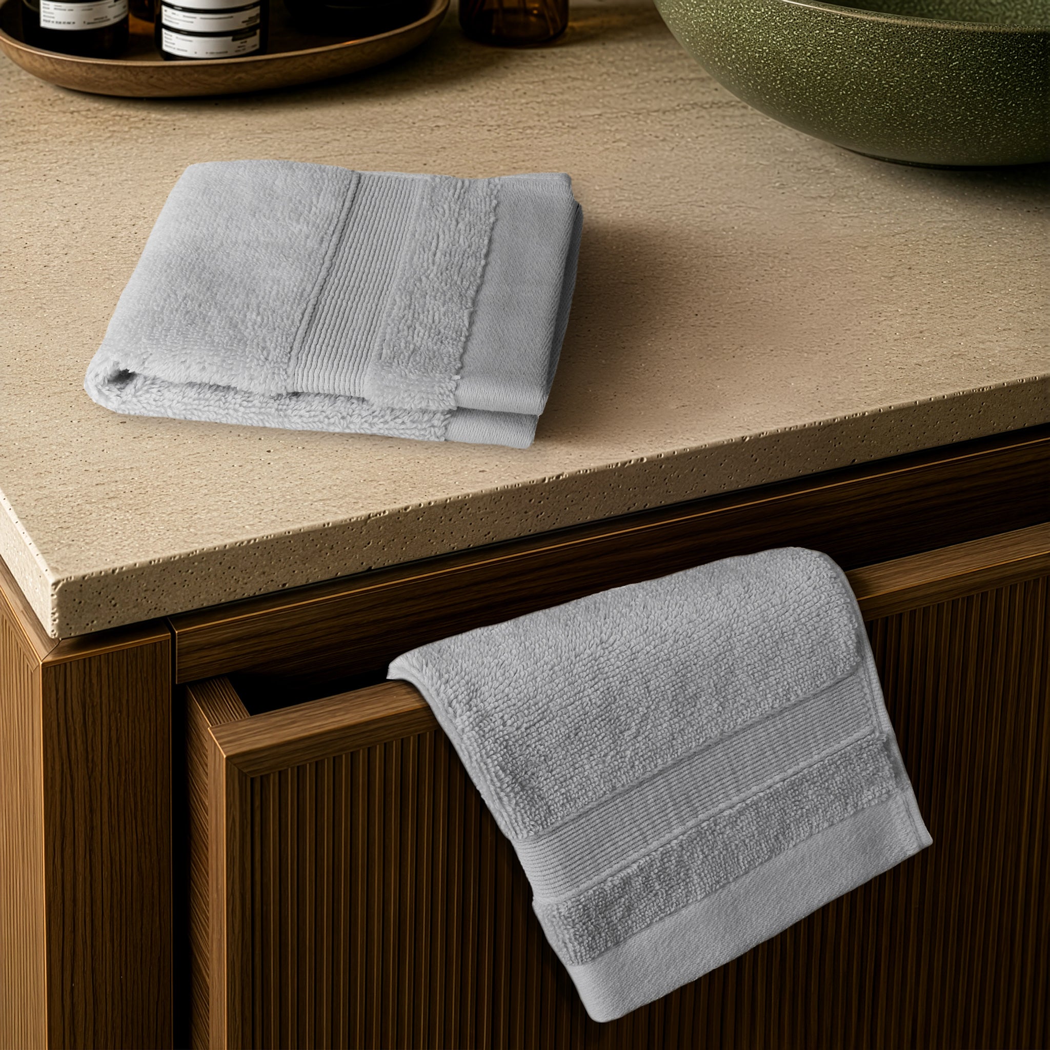 SIENA Wholesale Luxury Turkish Cotton Washcloths – 700 GSM, Case Pack of 120