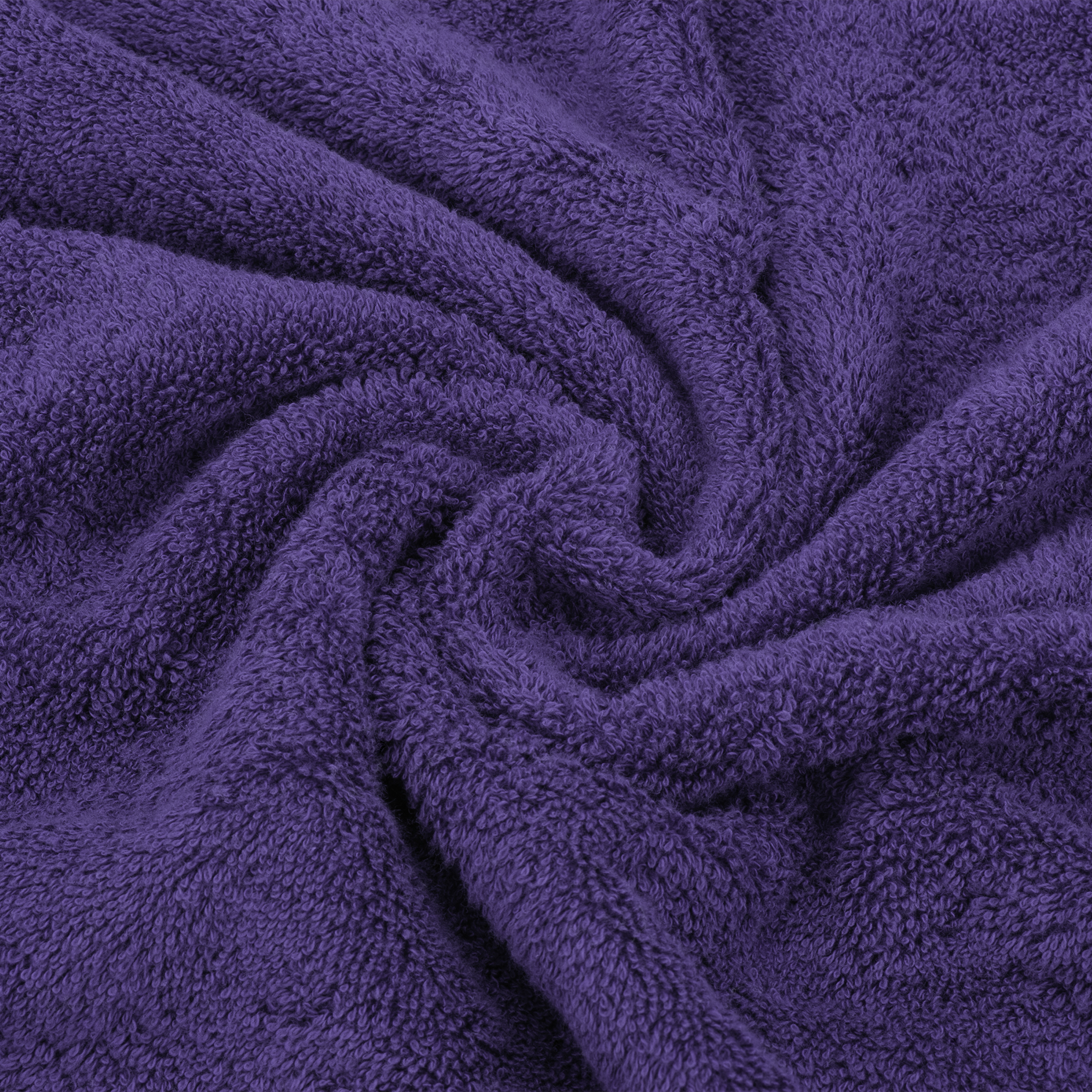 American Soft Linen - 6 Piece Turkish Cotton Bath Towel Set - Purple - 7