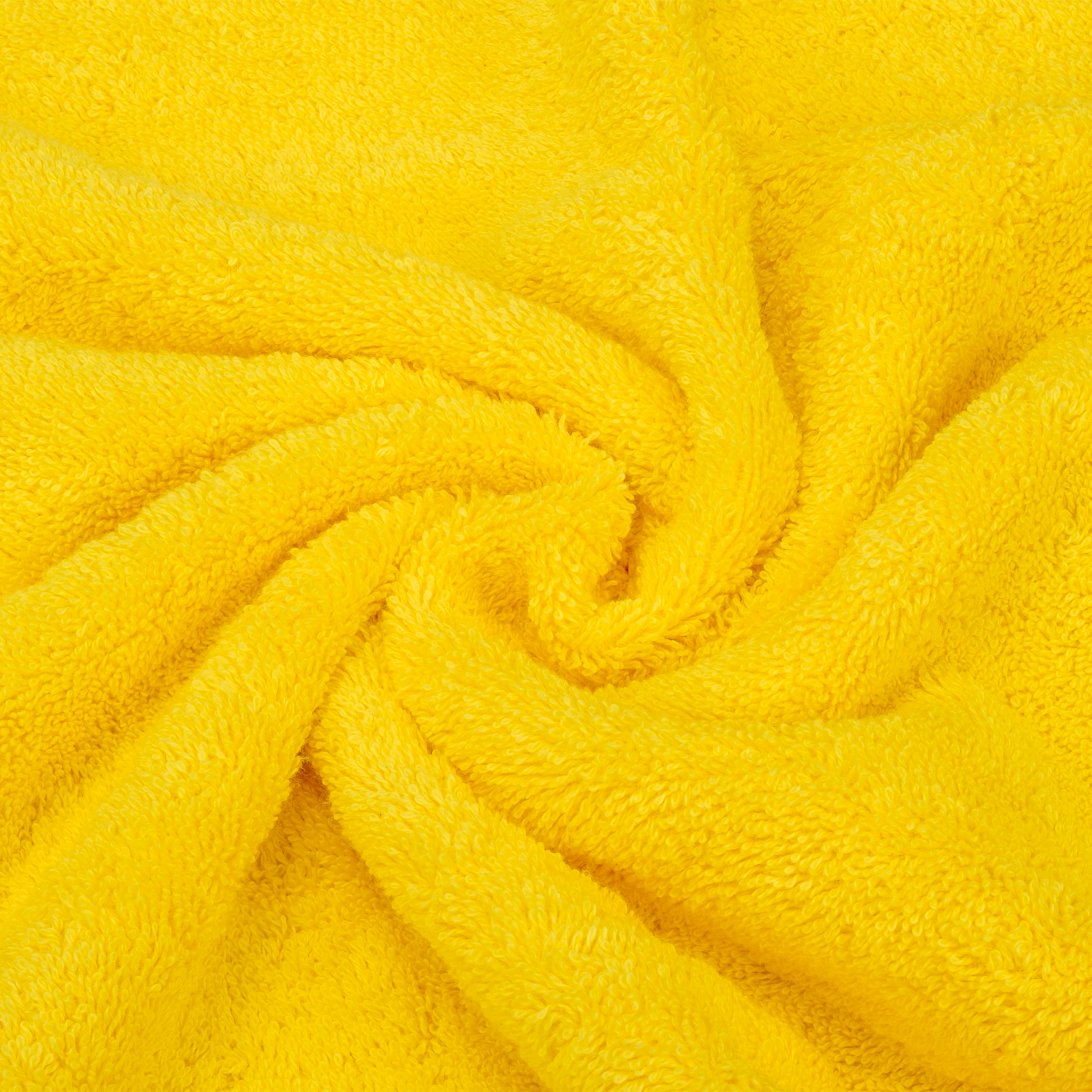 American Soft Linen - 6 Piece Turkish Cotton Bath Towel Set - Yellow - 7