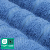 American Soft Linen - 6 Piece Turkish Cotton Bath Towel Set - Electric-Blue - 3