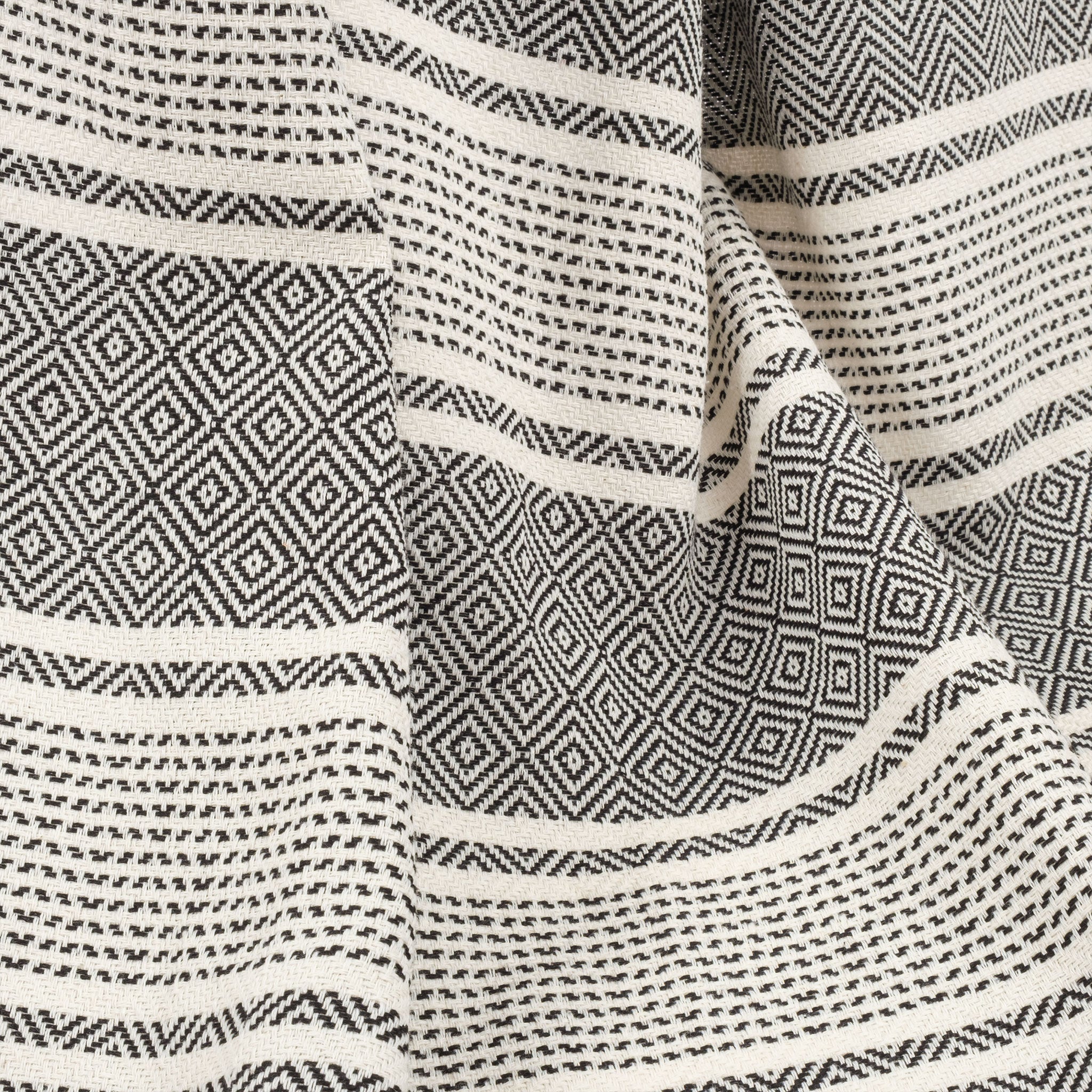 American Soft Linen - 100% Cotton Turkish Peshtemal Towels 40x70 Inches - Black-Striped - 2
