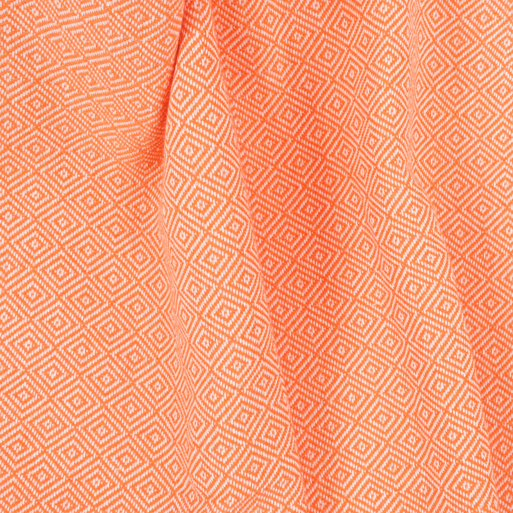 American Soft Linen - 100% Cotton Turkish Peshtemal Towels 40x70 Inches - Orange - 2