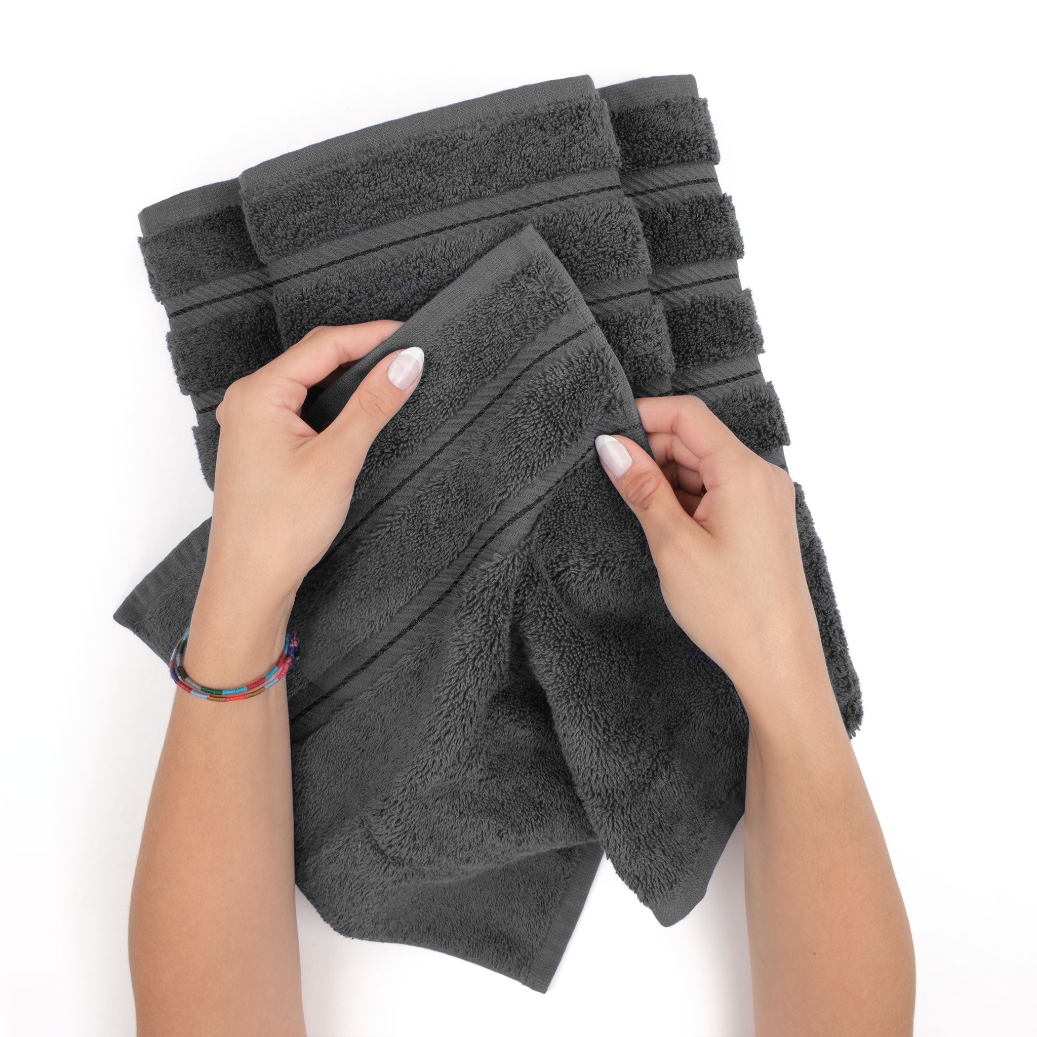 American Soft Linen - 35x70 Jumbo Bath Sheet Turkish Bath Towel - 16 Piece Case Pack - Gray - 4