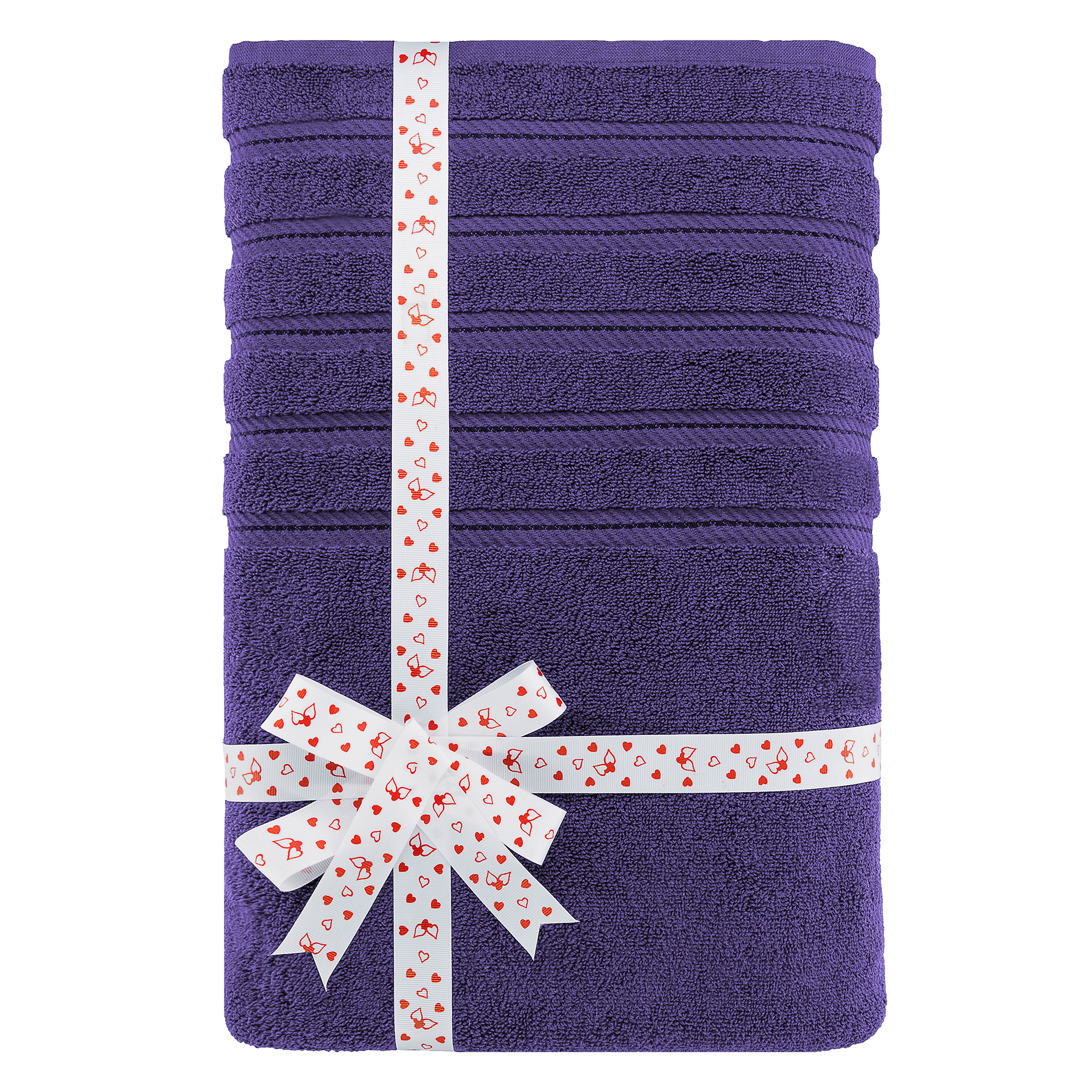 American Soft Linen - 35x70 Jumbo Bath Sheet Turkish Bath Towel - 16 Piece Case Pack - Purple - 3