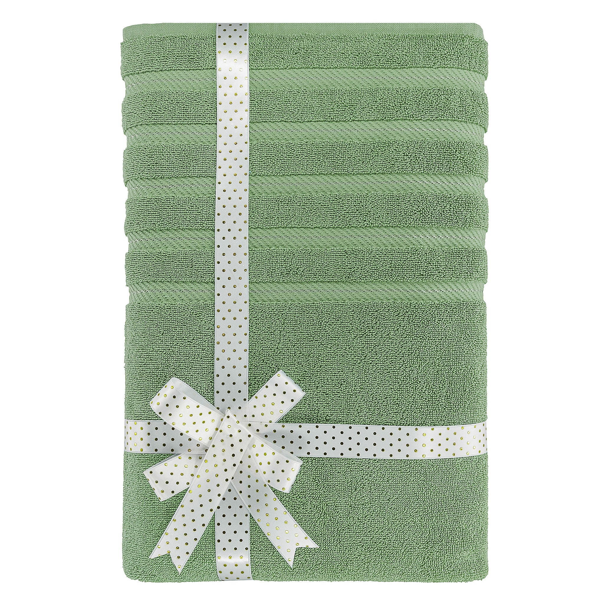 American Soft Linen - 35x70 Jumbo Bath Sheet Turkish Bath Towel - 16 Piece Case Pack - Sage-Green - 3