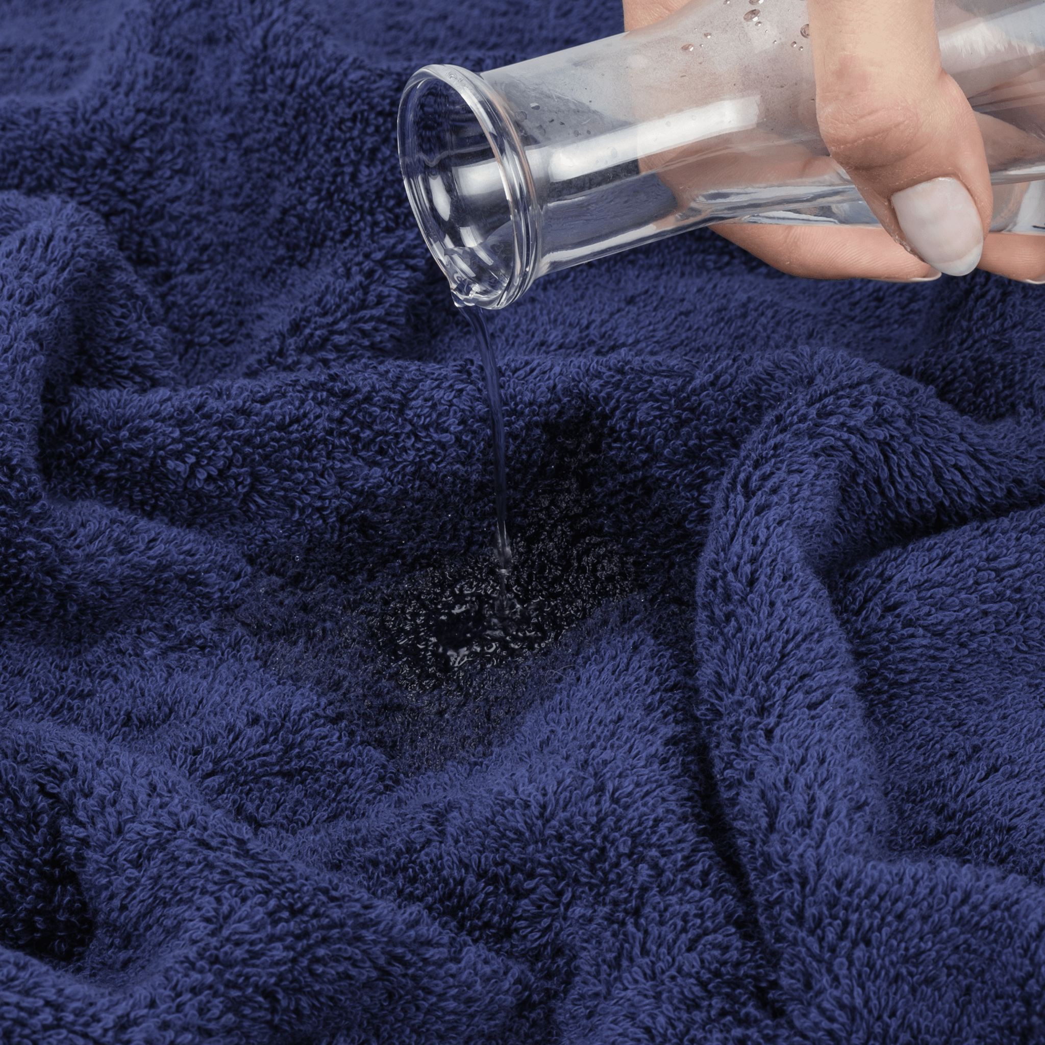 American Soft Linen - 3 Piece Turkish Cotton Towel Set - Navy-Blue - 6