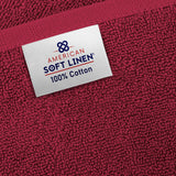 American Soft Linen - 40x80 Inch Oversized Bath Sheet Turkish Bath Towel - 12 Piece Case Pack - Bordeaux-Red - 5