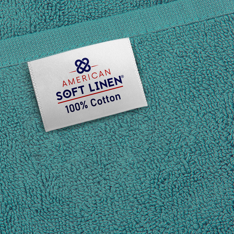 American Soft Linen - 40x80 Inch Oversized Bath Sheet Turkish Bath Towel - 12 Piece Case Pack - Colonial-Blue - 5