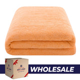 American Soft Linen - 40x80 Inch Oversized Bath Sheet Turkish Bath Towel - 12 Piece Case Pack - Malibu-Peach - 0