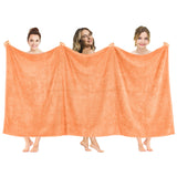 American Soft Linen - 40x80 Inch Oversized Bath Sheet Turkish Bath Towel - 12 Piece Case Pack - Malibu-Peach - 1