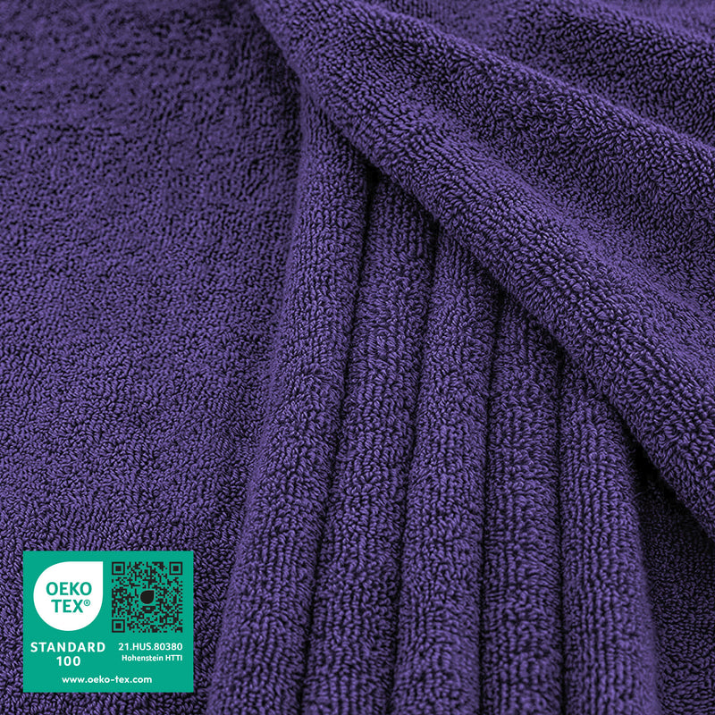 American Soft Linen - 40x80 Inch Oversized Bath Sheet Turkish Bath Towel - 12 Piece Case Pack - Purple - 2