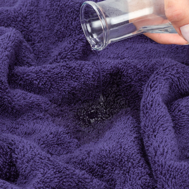 American Soft Linen - 40x80 Inch Oversized Bath Sheet Turkish Bath Towel - 12 Piece Case Pack - Purple - 4