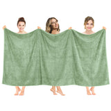 American Soft Linen - 40x80 Inch Oversized Bath Sheet Turkish Bath Towel - 12 Piece Case Pack - Sage-Green - 1