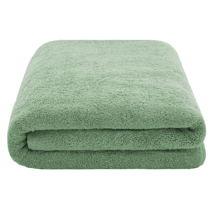 American Soft Linen - 40x80 Inch Oversized Bath Sheet Turkish Bath Towel - 12 Piece Case Pack - Sage-Green - 3