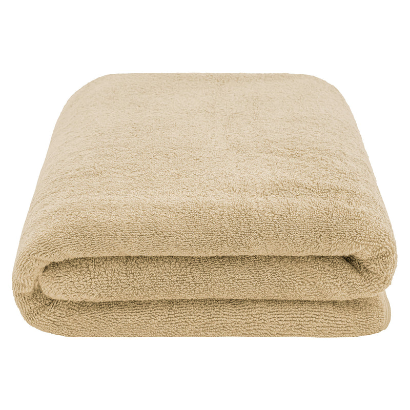 American Soft Linen - 40x80 Inch Oversized Bath Sheet Turkish Bath Towel - 12 Piece Case Pack - Sand-Taupe - 3
