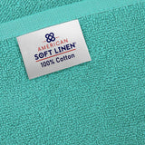 American Soft Linen - 40x80 Inch Oversized Bath Sheet Turkish Bath Towel - 12 Piece Case Pack - Turquoise-Blue - 5