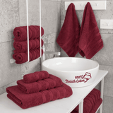 American Soft Linen - 6 Piece Turkish Cotton Bath Towel Set - Bordeaux-Red - 2