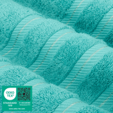 American Soft Linen - 6 Piece Turkish Cotton Bath Towel Set - Turquoise-Blue - 3