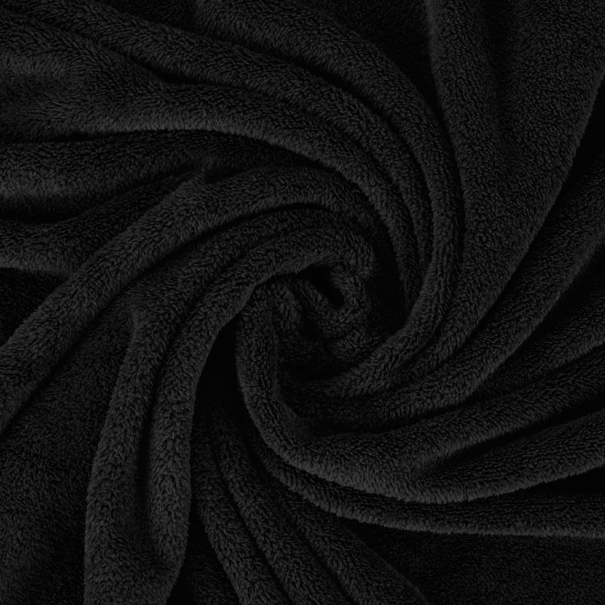 American Soft Linen - Bedding Fleece Blanket - Queen Size 85x90 inches - Black - 5