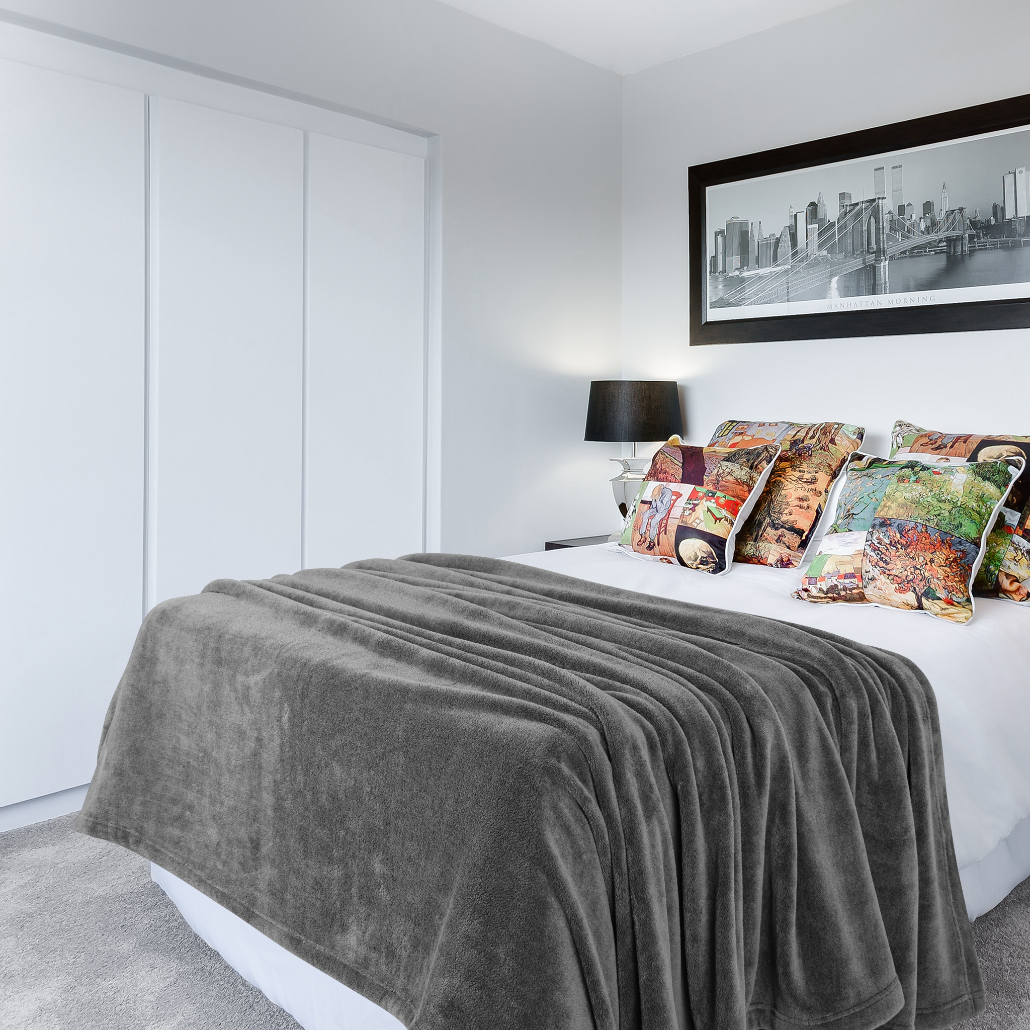 50x60 blanket on clearance queen bed
