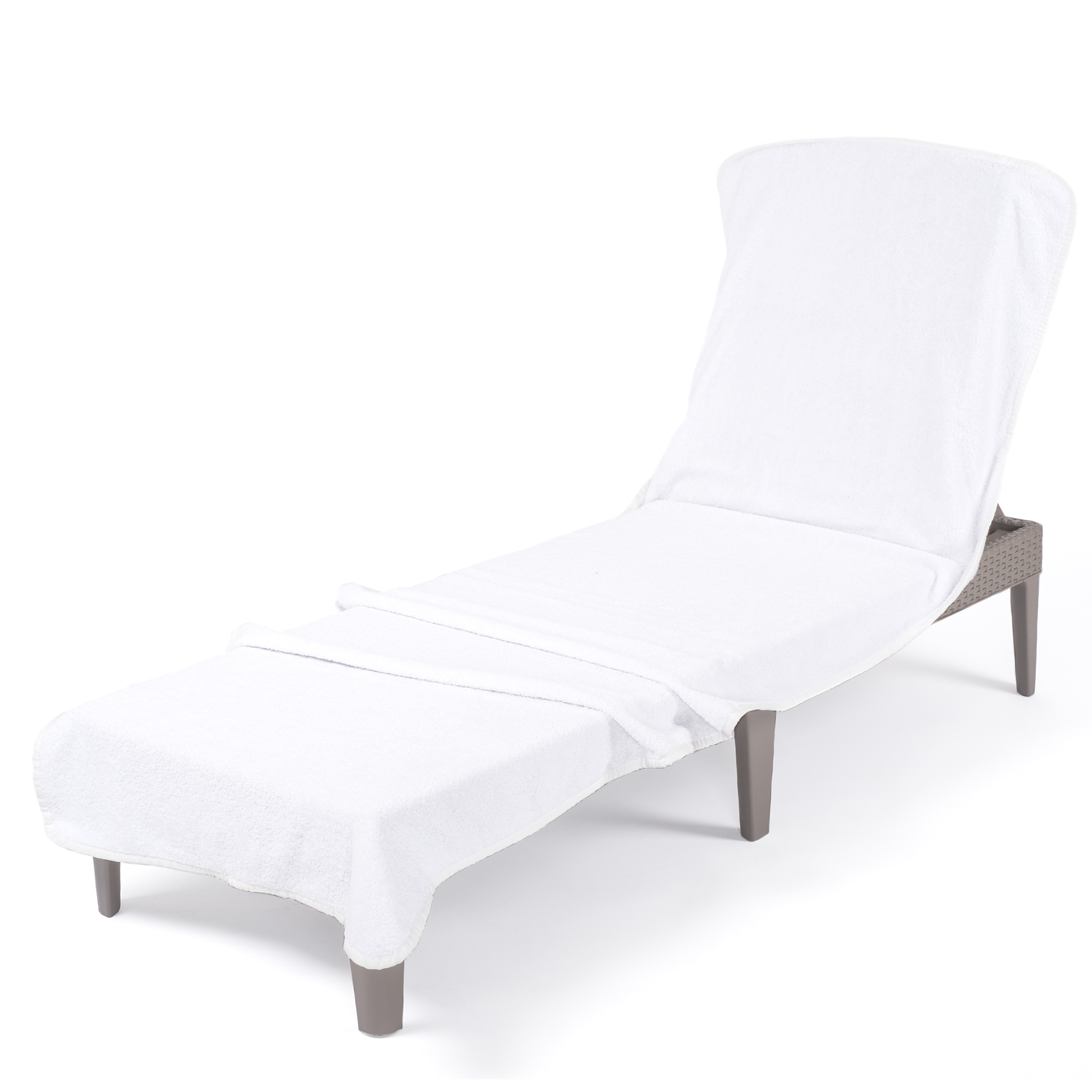 American Soft Linen - Chaise Lounge Covers Towel - 16 Set Case Pack - White - 4