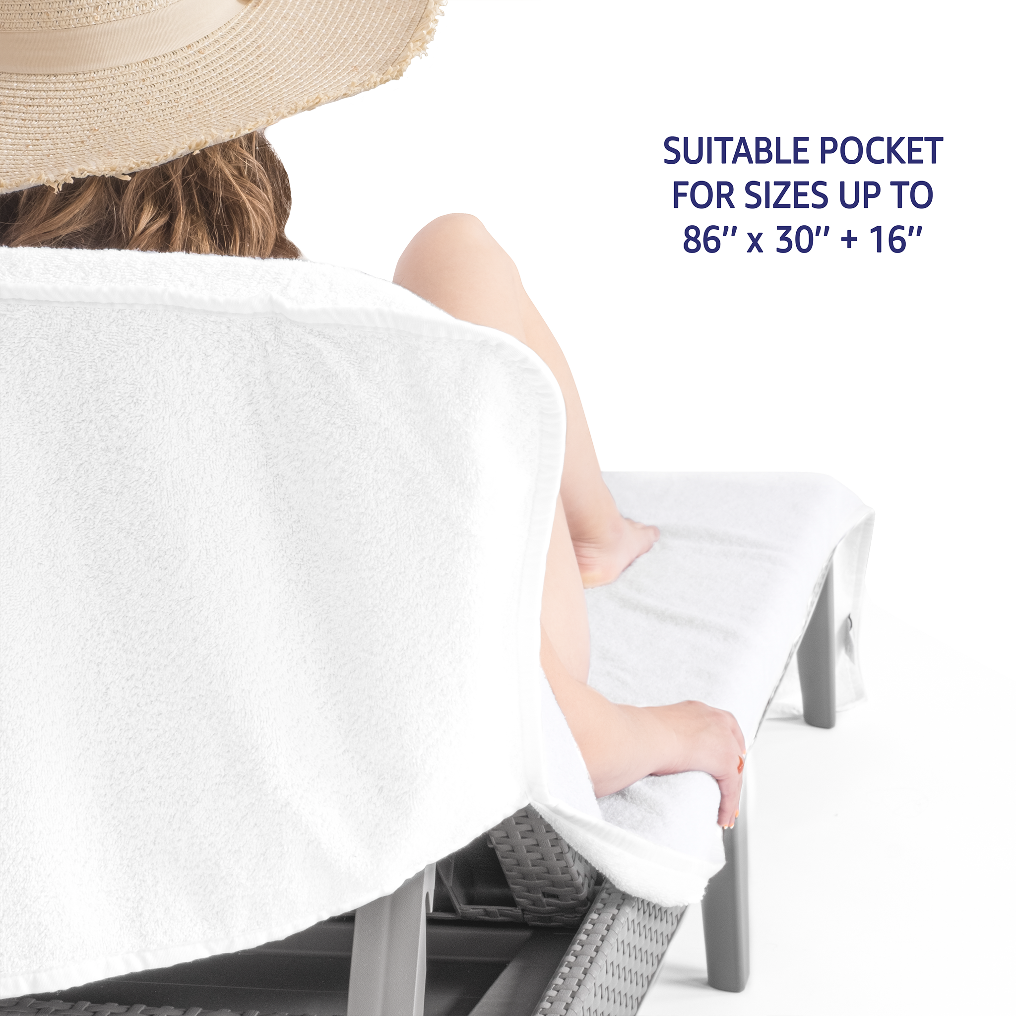 Beach chair towels with pockets hotsell