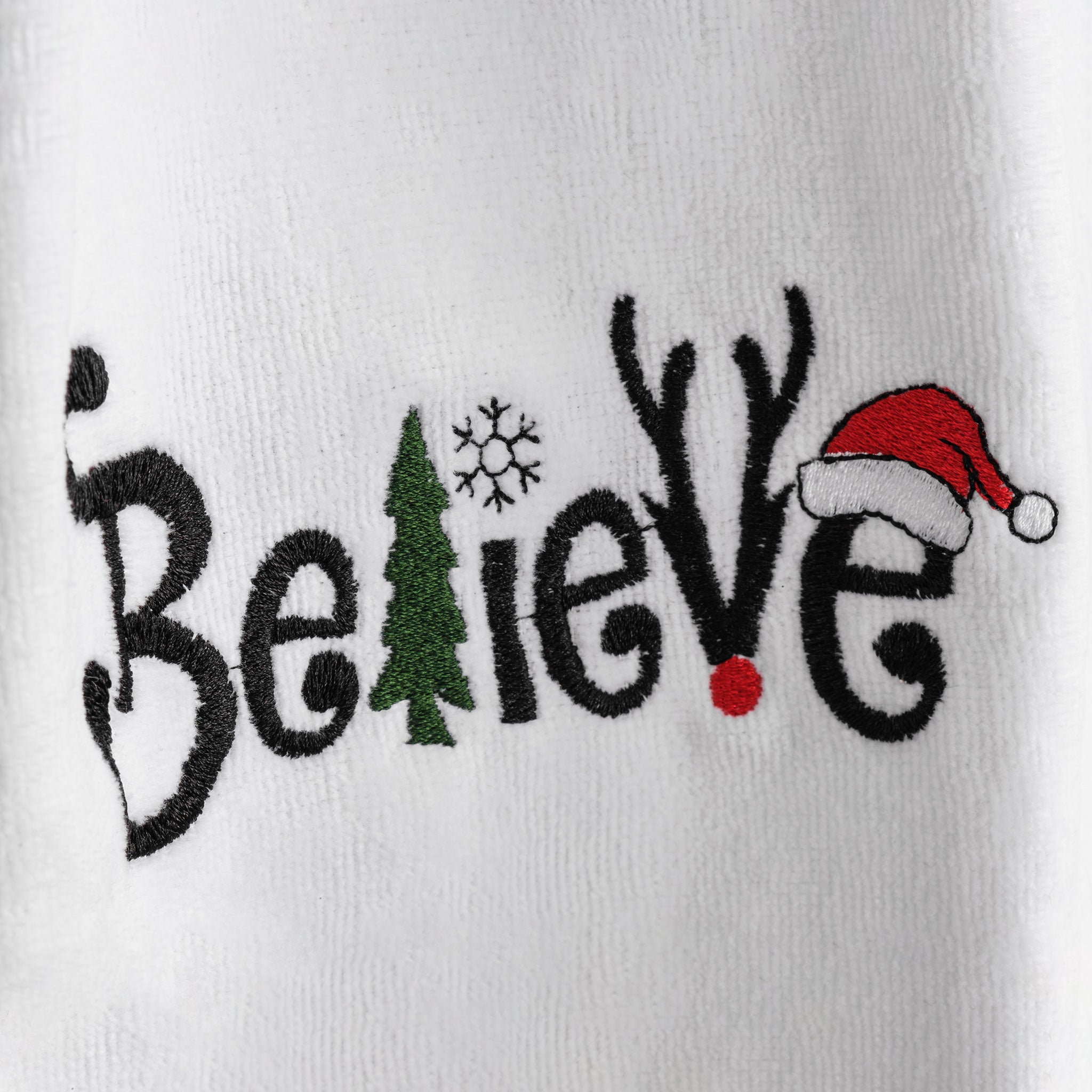 American Soft Linen - Christmas Towels 2  Packed Embroidered Towels for Decor Xmas - 60 Set Case Pack - Joy-Believe - 4