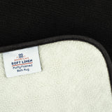 American Soft Linen - Fluffy Foamed Non-Slip Bath Rug-21x32 Inch - Black - 4