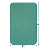 American Soft Linen - Fluffy Foamed Non-Slip Bath Rug-21x32 Inch - Colonial-Blue - 3